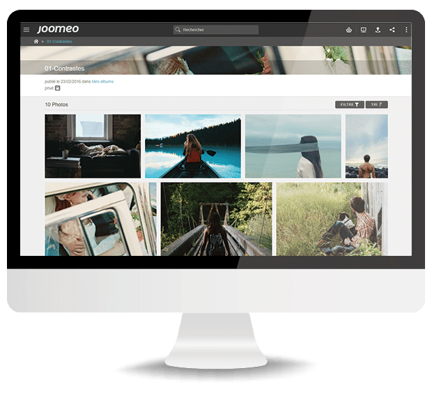 Your Joomeo space interface