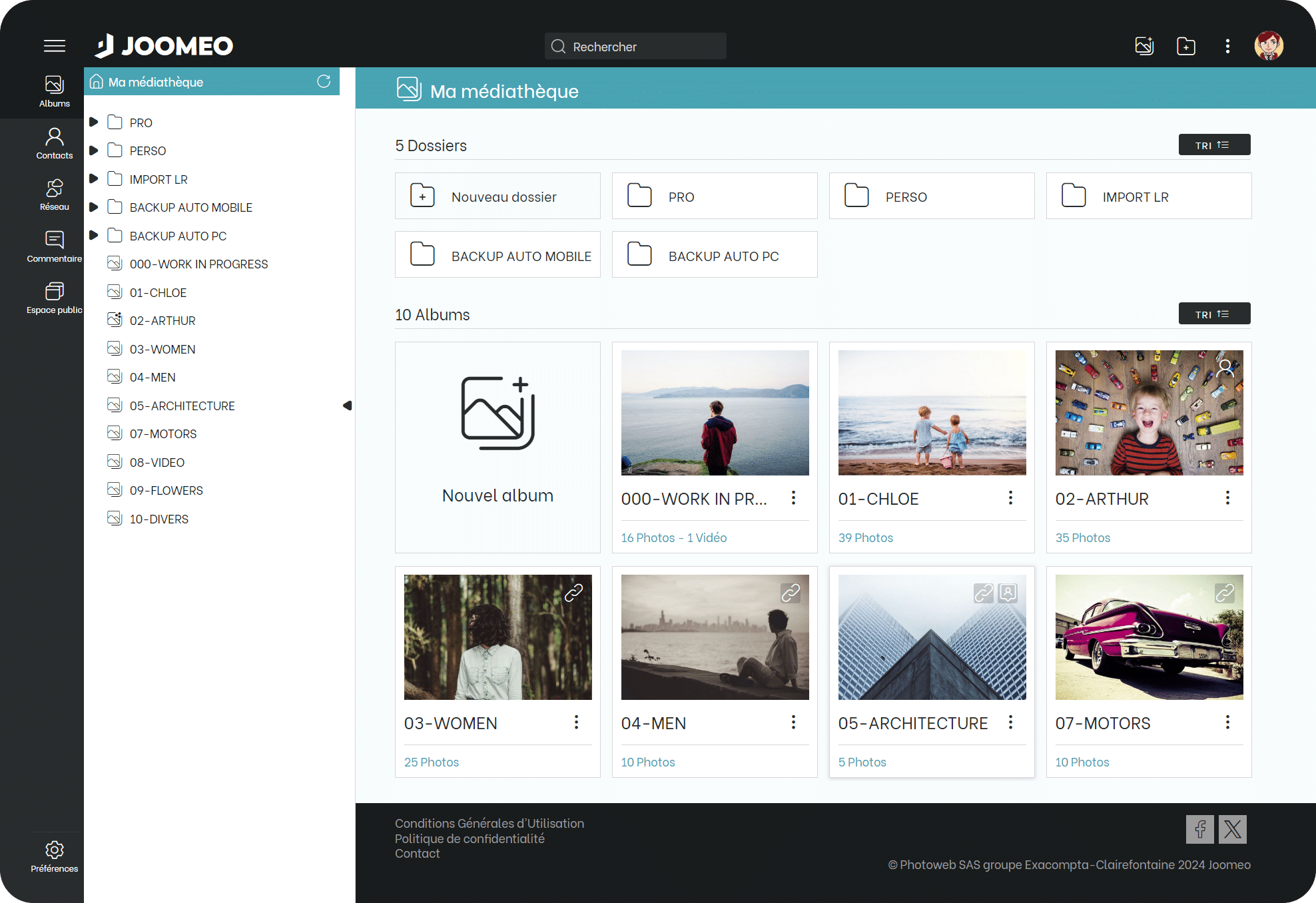Applications & Outils - Joomeo - Stockez et partagez vos photos